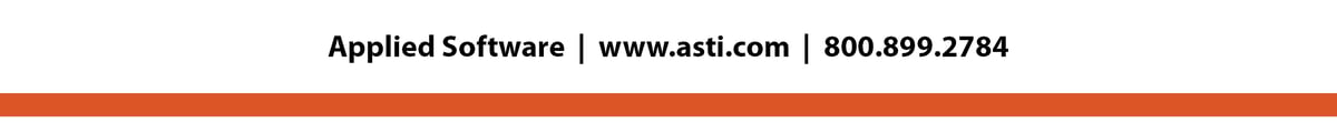 Applied Software | www.asti.com | 800.899.2784